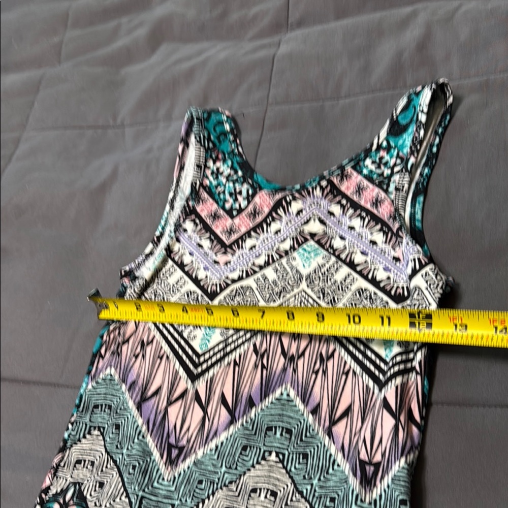 Rue21 Teal and Pink Elephant Print Tank Top - Picture 4 of 4